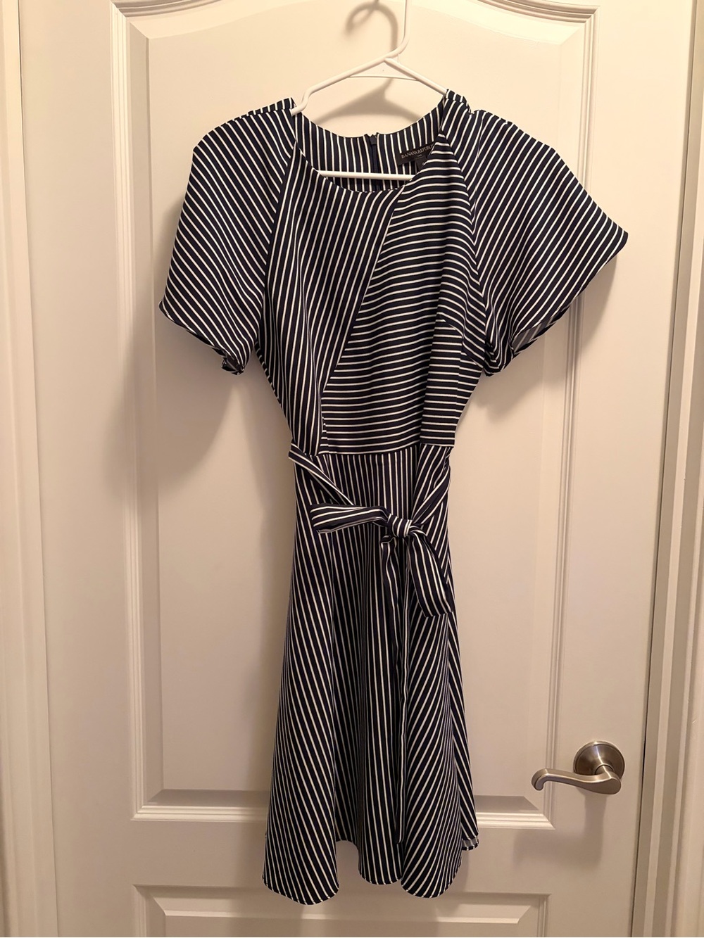 Banana Republic Navy & White Striped Dress Size 4